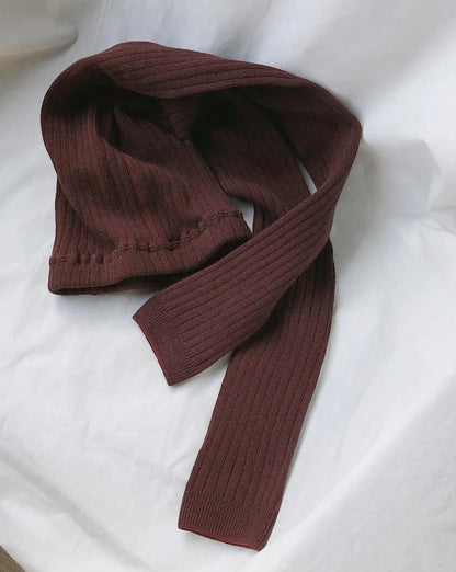 Baby Girls Leggings Kids Casual Long Pants For Toddler Kids Girls Skinny Trousers All-match Ribbed Cotton Legging Pant