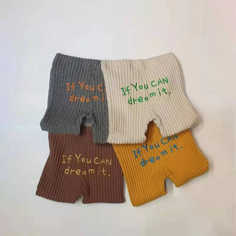 Baby Leggings Children Pants Baby Letter Print Embroidery Bottoms Toddler Girl Leggings Boy Clothes For Kids 2025 Spring New