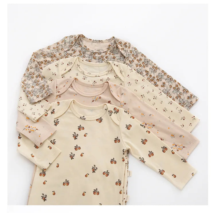 KS Baby Romper Boys Girls Crawling Suit Long Sleeve Rompers Newborn Bodysuit Brand Lemon Clothes Cotton Onesie One-piece