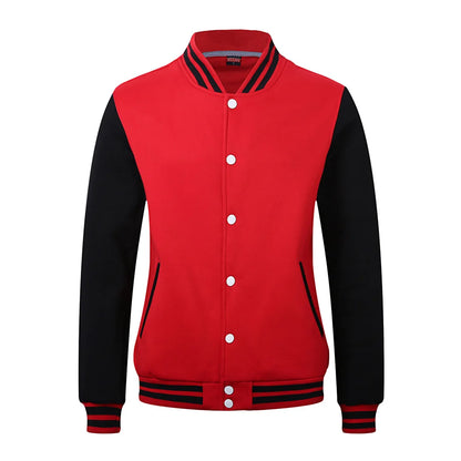 Baseball Jackets Men New Fashion Design Slim Fit College Varsity Coat Women's Jacket Support Custom Print Photo/Text