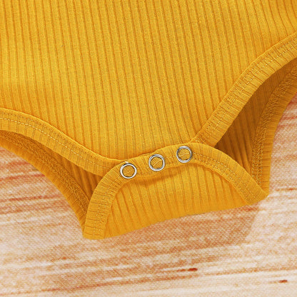 Baby Summer Clothing Girl Floral Clothes Kids Short Sleeve Romper Newborn Jumpsuit+ Girls Sunflower Tutu Shorts 3Pcs Outfits Set