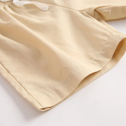 Sanlutoz Cute Infants Boys Clothing Sets Cotton Short Sleeve Baby Tops + Shorts 2Pcs Newborn Cartoon Clothes