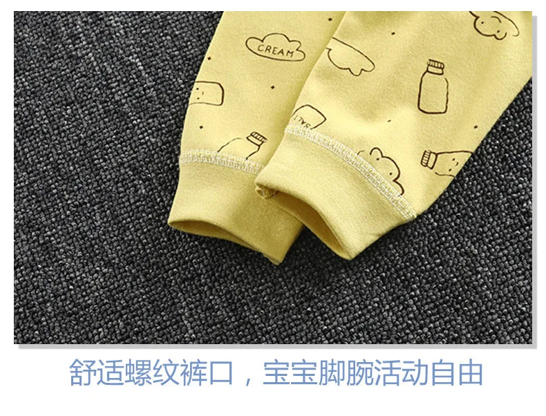 Baby Girls Boys Pants Toddler Bottoming Leggings Children Cotton Cartoon Trousers High Waist 2024 Autumn Newborn Kids Clothing