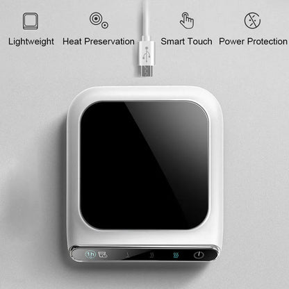 5V Cup Smart  USB Heated Mug Coaster Cup Heater Taza Calienta Agua Thermostatic Cup Mat Pad Oficina Hot Milk Coffee Warmer Pad