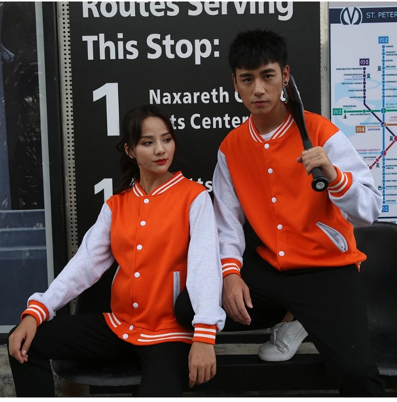 Baseball Jackets Men New Fashion Design Slim Fit College Varsity Coat Women's Jacket Support Custom Print Photo/Text