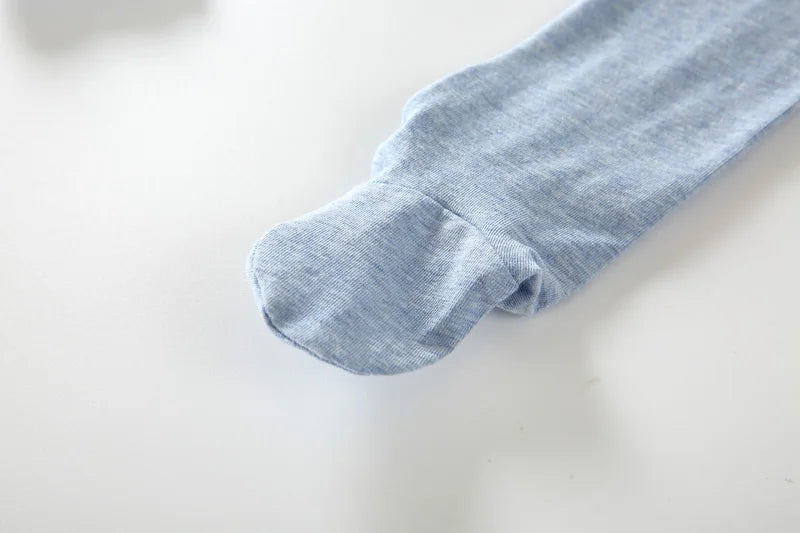 Summer Spring Newborn Baby Boys Girls Cotton High Waist Footed Pants Censual Leggings with Feet  Pajama Trouser Panty hose 0-12m
