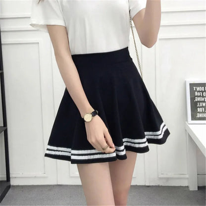 Korean New 2025 Women Skirt Autumn Winter High Waisted falsas Female Saia Pleated falsa Skirts Pleated Skirt