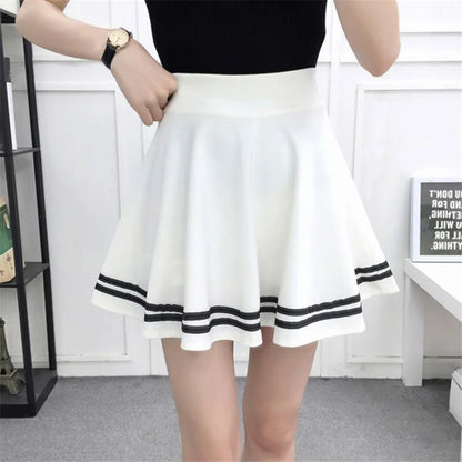 Korean New 2025 Women Skirt Autumn Winter High Waisted falsas Female Saia Pleated falsa Skirts Pleated Skirt