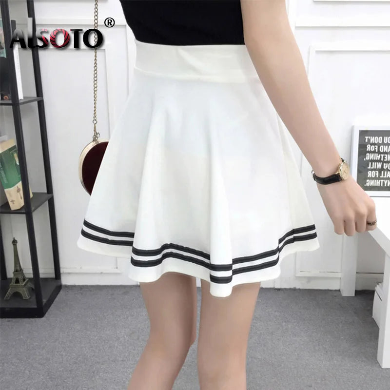 Korean New 2025 Women Skirt Autumn Winter High Waisted falsas Female Saia Pleated falsa Skirts Pleated Skirt