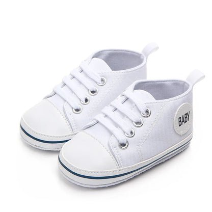 Baby Girls Baby Boys Canvas Shoes Spring Autumn Cute Newborn Infant Toddler Crib Sneakers Soft Sole Floor First Walkers TS111