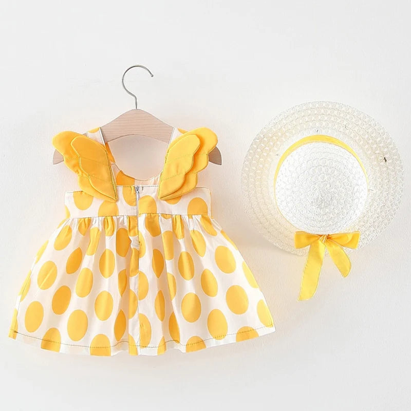 2025 Girls Cute Summer Sleeveless Dress Girl 2Pieces Sets Short Pants + Dress Set Stripe Patten for Baby 6-24M