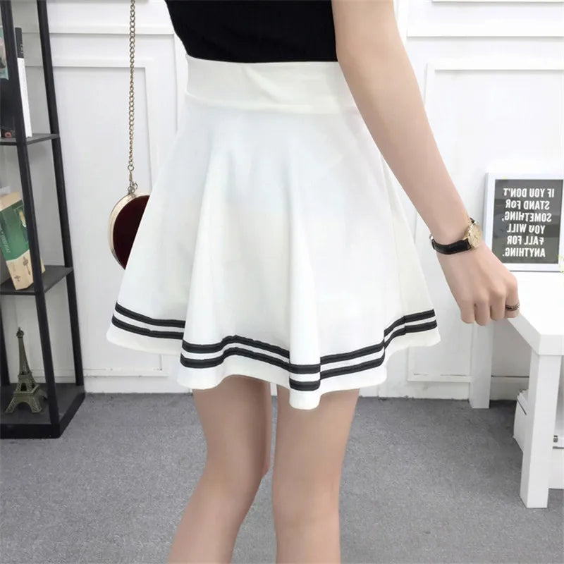 Korean New 2025 Women Skirt Autumn Winter High Waisted falsas Female Saia Pleated falsa Skirts Pleated Skirt
