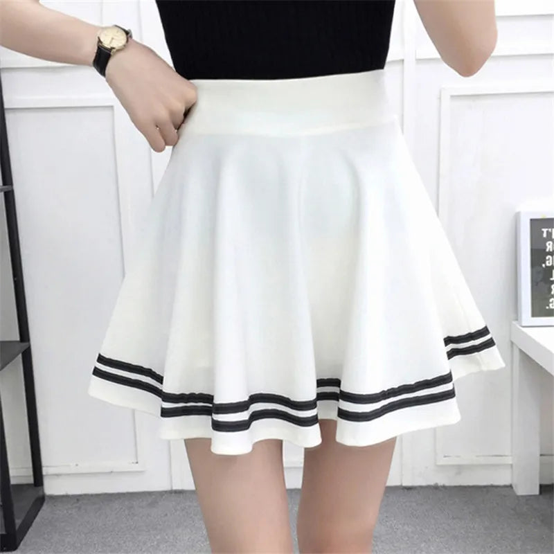 Korean New 2025 Women Skirt Autumn Winter High Waisted falsas Female Saia Pleated falsa Skirts Pleated Skirt