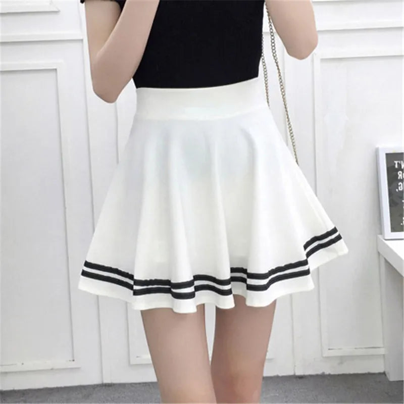 Korean New 2025 Women Skirt Autumn Winter High Waisted falsas Female Saia Pleated falsa Skirts Pleated Skirt