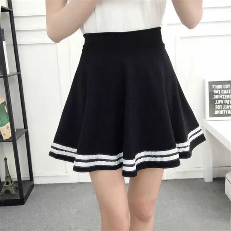 Korean New 2025 Women Skirt Autumn Winter High Waisted falsas Female Saia Pleated falsa Skirts Pleated Skirt