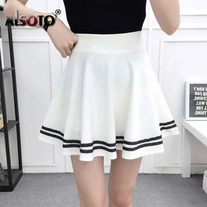Korean New 2025 Women Skirt Autumn Winter High Waisted falsas Female Saia Pleated falsa Skirts Pleated Skirt