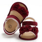 Pretty Newborn Kid Baby Girl Flower Lace Sandals Clogs Flat Shoes Summer Casual Crib Shoes First Pre walker 0-18M