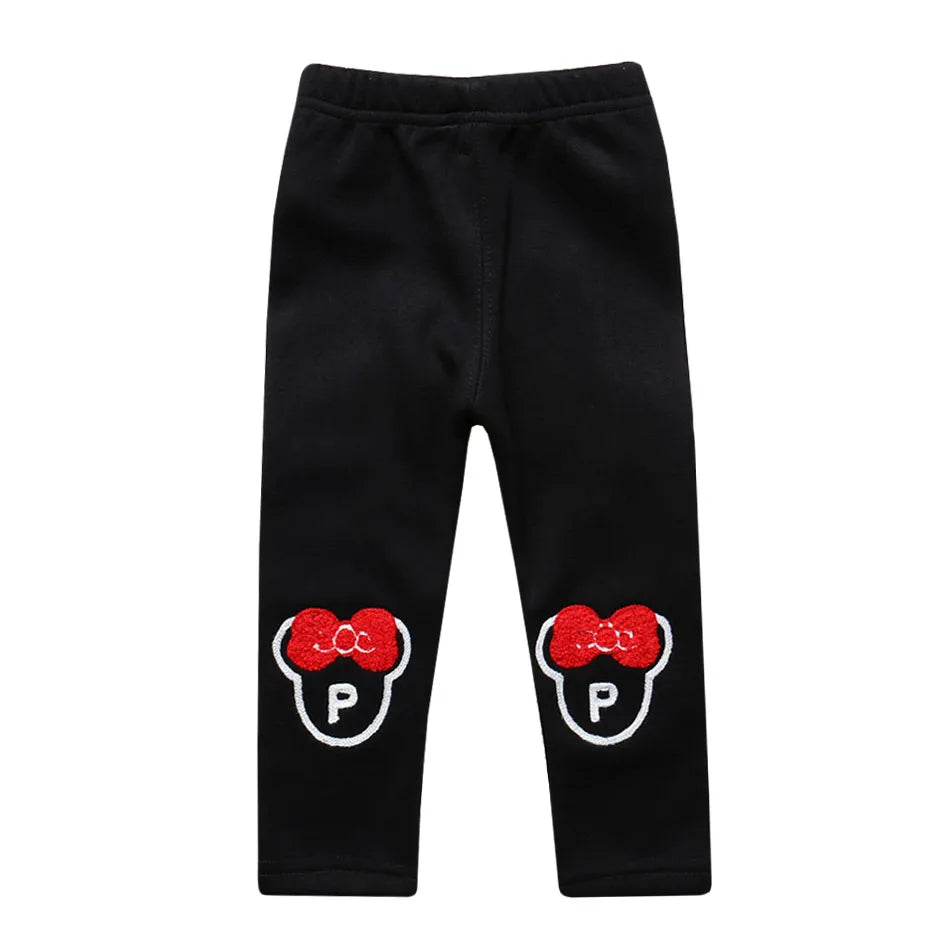 Sale Baby Girls Winter Leggings Children Plus Velvet Pants Thicken Warm Long Trousers for Kids Skinny Pencil Pants 0-3 Year