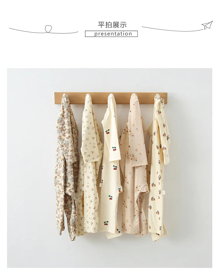 KS Baby Romper Boys Girls Crawling Suit Long Sleeve Rompers Newborn Bodysuit Brand Lemon Clothes Cotton Onesie One-piece