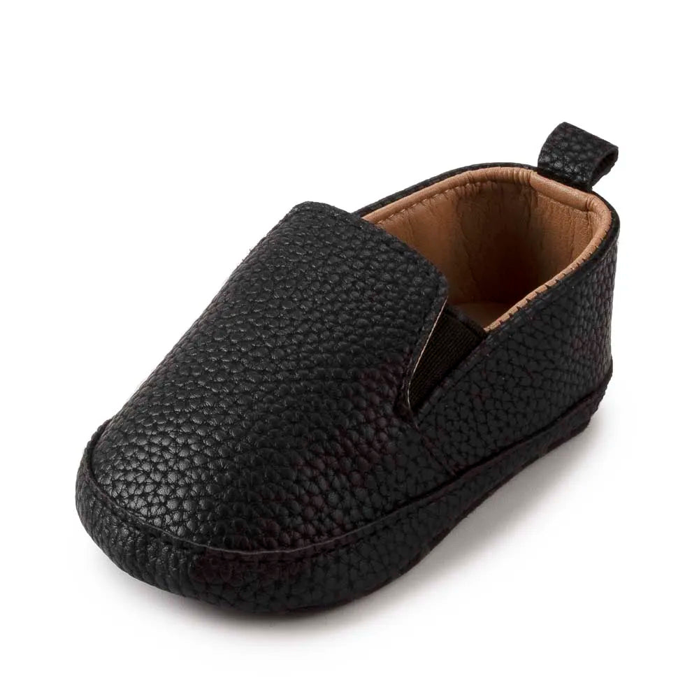 New Baby Shoes Boys Girls Casual Shoes Soft-sole Non-slip PU Leather Cotton Infant First Walkers Crib 4-colors Newborn