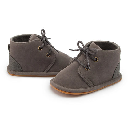 KIDSUN Baby Shoes Boys Classical Cotton Non-slip Soft-Sole Rubber Sole Toddler Girl Boots Infant Crib First Walkers 3-Colors