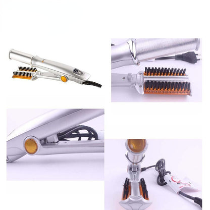 Professional Hairs Curler Straighter Rotating Hair Brush Curler Styler Hair Styling Tools Curling Iron Straighten Brush 2 In 1