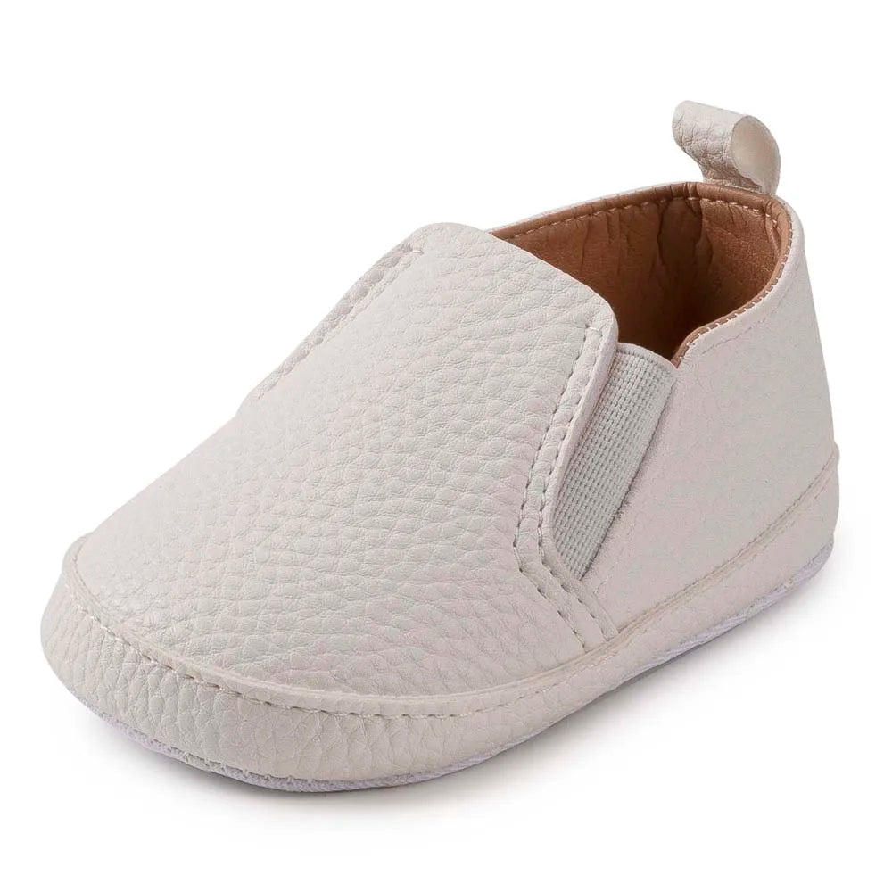 New Baby Shoes Boys Girls Casual Shoes Soft-sole Non-slip PU Leather Cotton Infant First Walkers Crib 4-colors Newborn