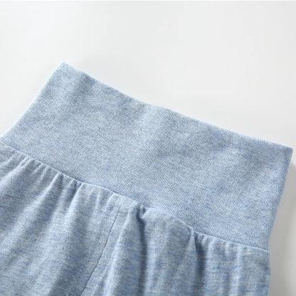 Summer Spring Newborn Baby Boys Girls Cotton High Waist Footed Pants Censual Leggings with Feet  Pajama Trouser Panty hose 0-12m