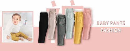 Lawadka Spring Newborn Baby Girls Pants Casual Leggings Fashion Kids PP Pants For Girls Toddler Baby Long Trousers Children Soft