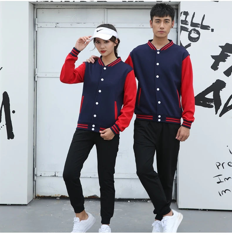 Baseball Jackets Men New Fashion Design Slim Fit College Varsity Coat Women's Jacket Support Custom Print Photo/Text