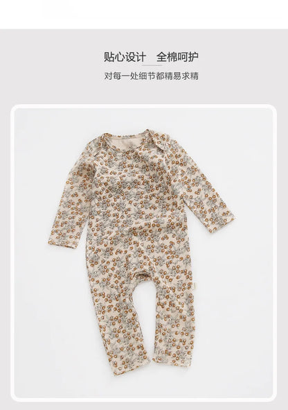 KS Baby Romper Boys Girls Crawling Suit Long Sleeve Rompers Newborn Bodysuit Brand Lemon Clothes Cotton Onesie One-piece