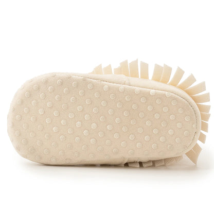 KIDSUN Baby Booties Girl Boy Pre walker Solid Infant Toddler First Walkers Soft Sole Anti-slip Boots Newborn Moccasin