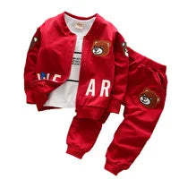 2025 New Kids Baseball Clothing Sets Boys Girls Casual Sports Suit Coat Pant 2Pcs Spring Autumn Thin Baby Tracksuit Outfits 1-4Y