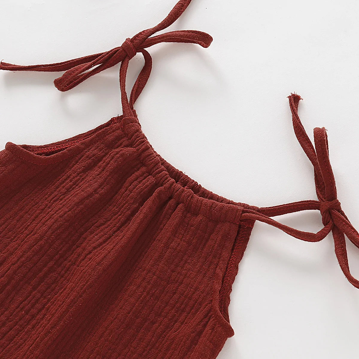 Summer Infant Baby Girl Dress Toddler Dress Muslin Cotton Sleeveless Ruffles Slip Dresses