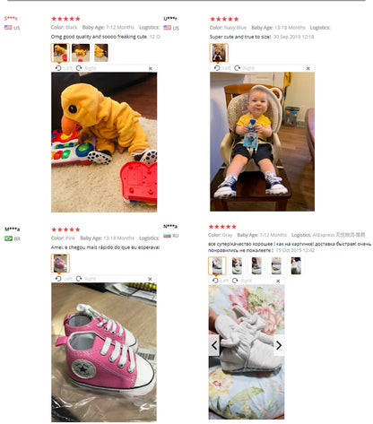 Meckior Casual Baby Boys Girls Shoes Soft Sole Rubber First Walkers Non-slip Solid Color Outdoor Infant Newborns Crib Shoes