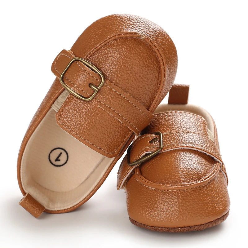 0-18M Baptism Newborn Baby Pre walker Girls Boys Casual Shoes Leather Non-Slip Soft-Sole Infant Toddler First Walkers