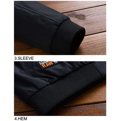 DIMUSI Men's Bomber Jackets Male Outwear Slim Fit Aviator Coats Fashion Man Streetwear Hip Hop Baseball Uniform Jackets Clothing