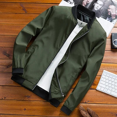 DIMUSI Men's Bomber Jackets Male Outwear Slim Fit Aviator Coats Fashion Man Streetwear Hip Hop Baseball Uniform Jackets Clothing