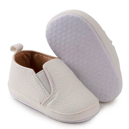 New Baby Shoes Boys Girls Casual Shoes Soft-sole Non-slip PU Leather Cotton Infant First Walkers Crib 4-colors Newborn