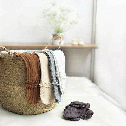 Spring Autumn Lace Baby Leggings Girls Newborn High waist Cotton Strum hose Bottom Foot Pants