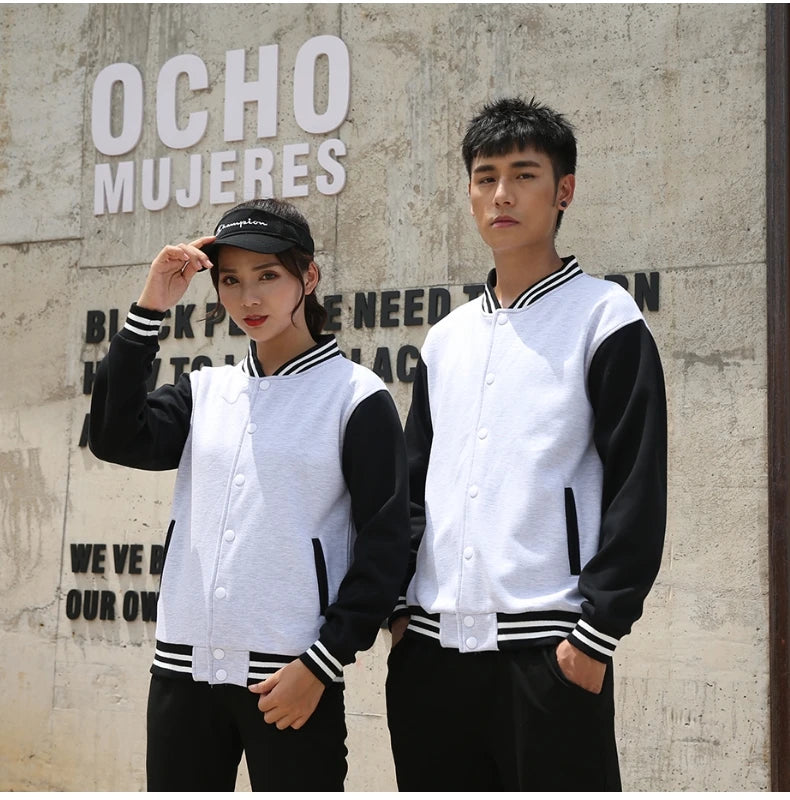 Baseball Jackets Men New Fashion Design Slim Fit College Varsity Coat Women's Jacket Support Custom Print Photo/Text