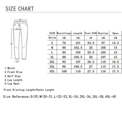 Biker Jeans Men's Distressed Stretch Ripped Biker Jeans Men Hip Hop Slim Fit Holes Punk Jeans Zipper Pure Color Denim Pants