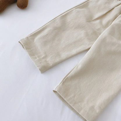 MILANCEL 2025 Spring Autumn Solid Kids Boys Straight Pants Fashion Children Clothing Trousers Brief Jeans for 1-6 Years