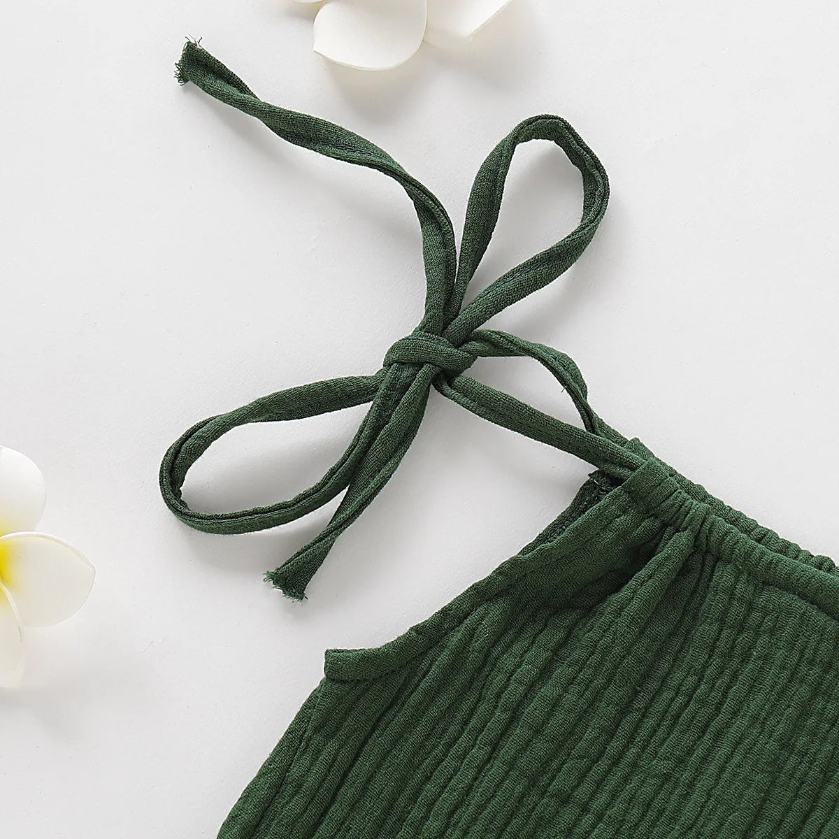 Summer Infant Baby Girl Dress Toddler Dress Muslin Cotton Sleeveless Ruffles Slip Dresses