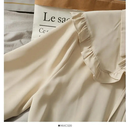 Women Sweet Shirts Cute Tops Peter Pan Collar S-3XL Loose Fashion Temper Minimalist Lolita French Elegant Clothes Trendy 5-Color