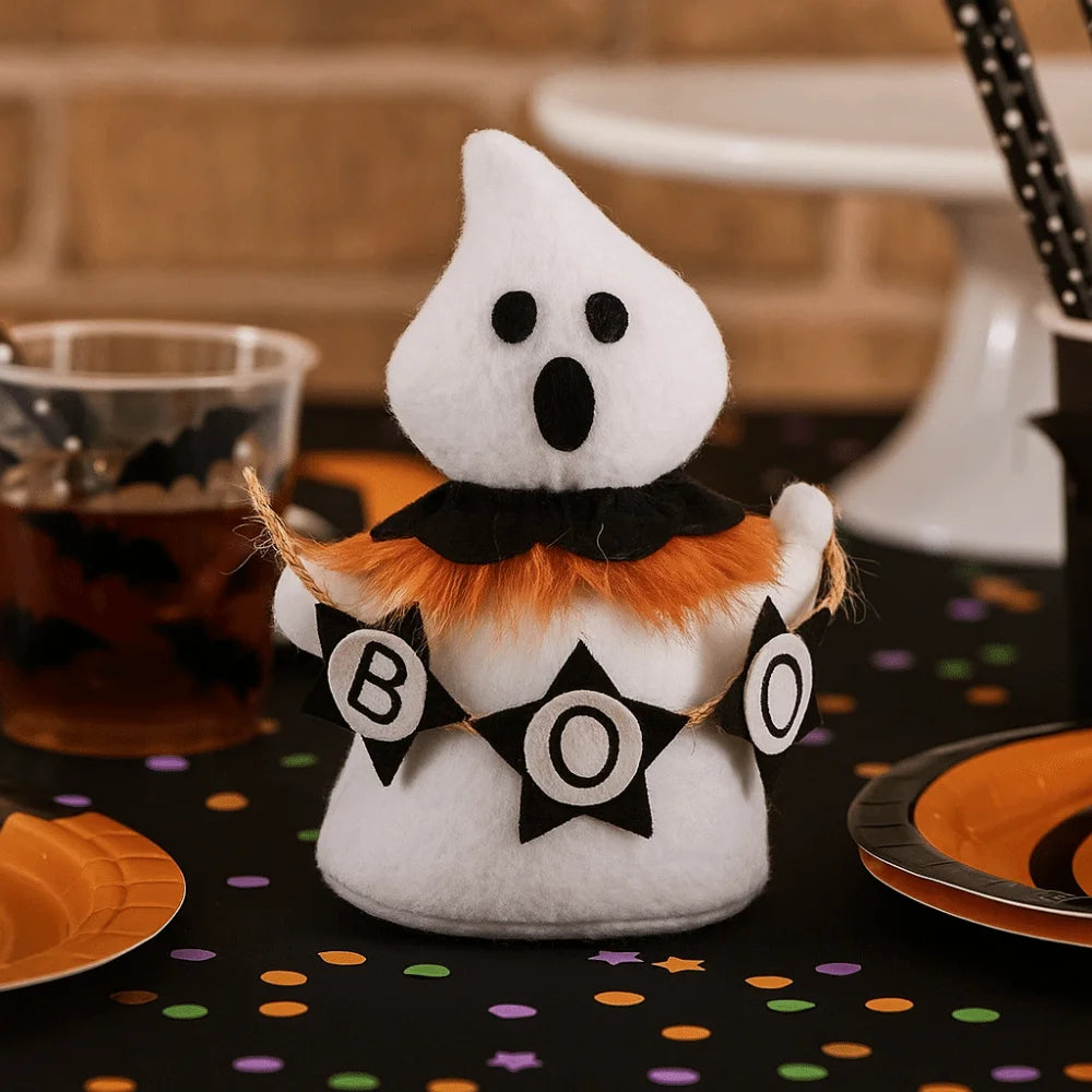 Holiday Decor Funny Halloween Ghost Doll Handicraft Soft Scary Ghost Doll Cartoon Scary Ghost Figurines Haunted House