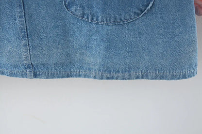 Newborn baby Girls Spring fall clothes Outfits Bow Denim Dress costume for toddler baby Girl cloth 1 year Birthday Dresses dress