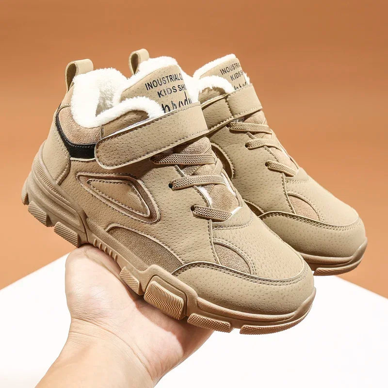 Boots For Kids Girls Boys Children's Winter Tooling Cotton Boot Casual Kids Shoe Trendy All-match Hard-wearing Fashion Anti-wear