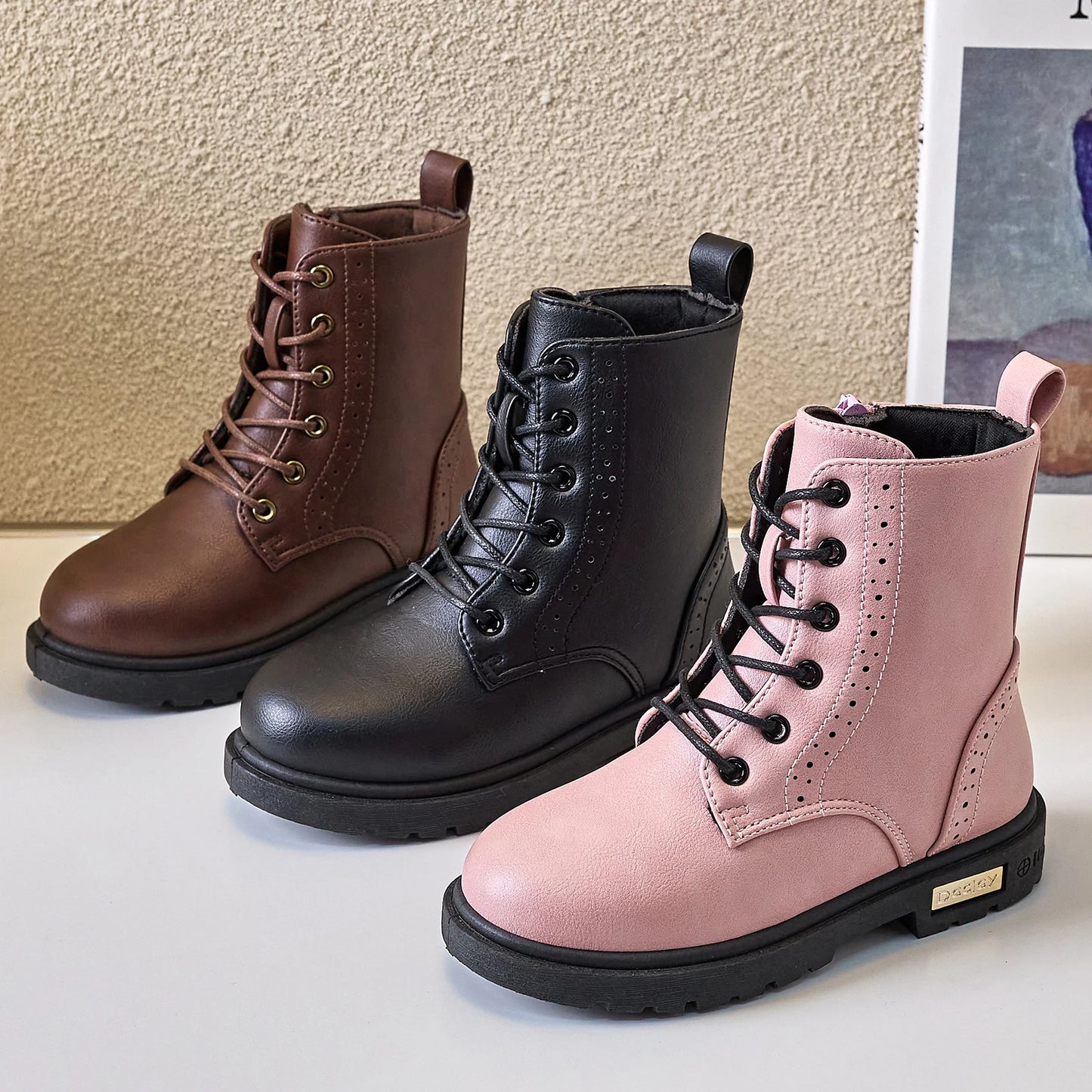 Kids Fashion snow warm  waterproof Anti slip girls boots