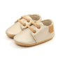 Meckior Baby Shoes Retro Leather Boy Girl Shoes Multicolor Toddler Rubber Sole Anti-slip First Walkers Infant Newborn shoes
